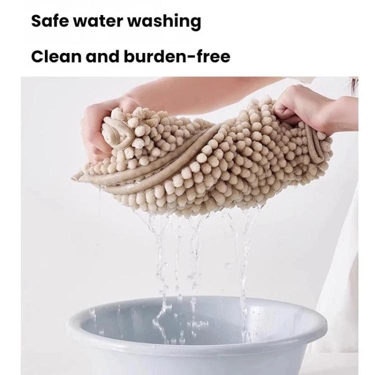Bathroom Stain-Resistant Chenille Short-Pile Absorbent Non-Slip Mat, 40x60cm, 50x80cm, 60x90cm, 60x150cm