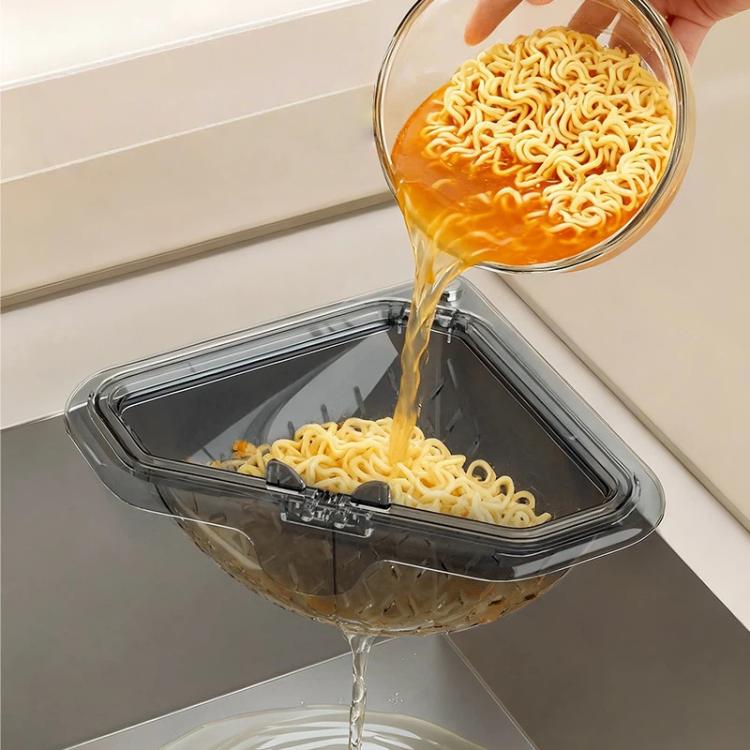 Magnetic Triangle Sink Strainer Kitchen Food Waste Collector Drain Basket