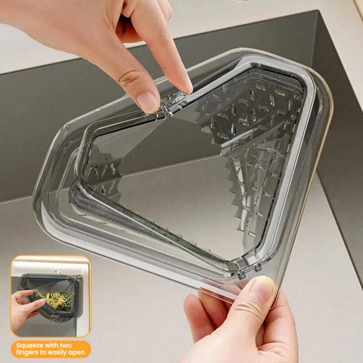 Magnetic Triangle Sink Strainer Kitchen Food Waste Collector Drain Basket