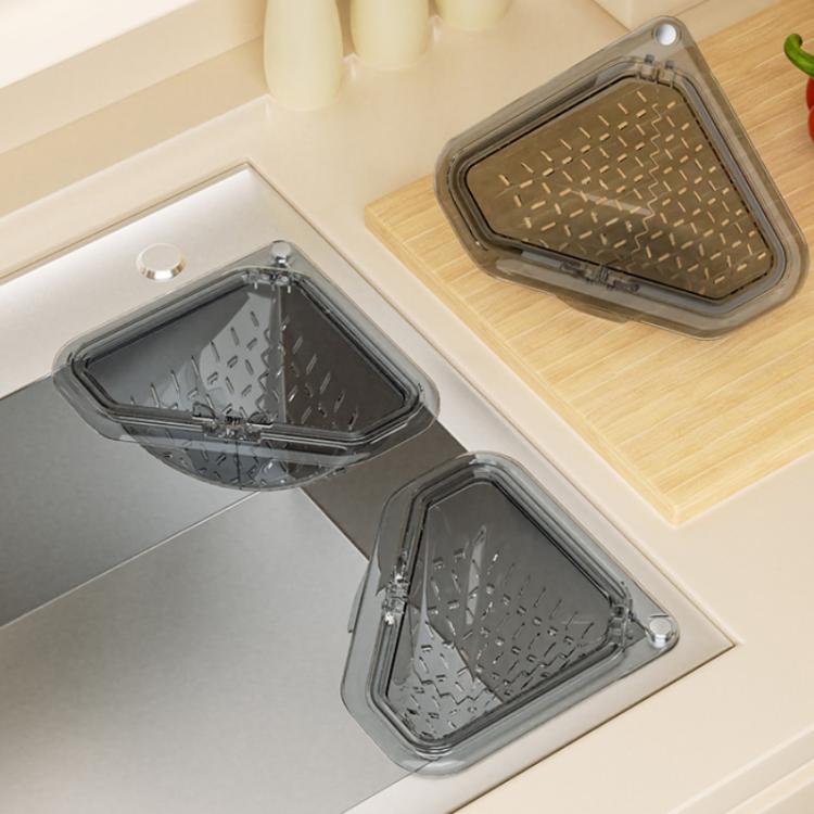 Magnetic Triangle Sink Strainer Kitchen Food Waste Collector Drain Basket