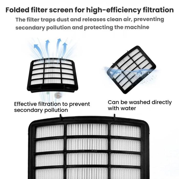 Vacuum Cleaner Accessories, For Shark NV350 / NV351 / NV352 / NV355 / NV357 / NV358 / NV360 / NV370 / UV440 / UV540 / XFF350, Filter Mesh, 2-Piece Set Filter Cotton