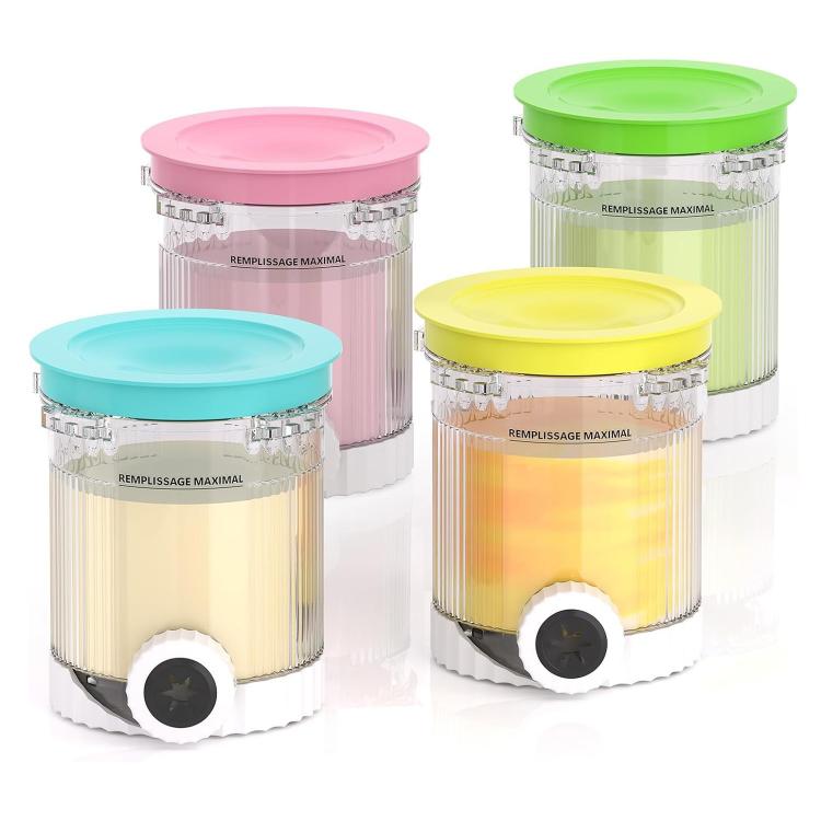 For Ninja NC700 / NC701 Ice Cream Maker 4pcs /Pack Replacement Ice Cream Cups Storage Tanks, A Type, B Type
