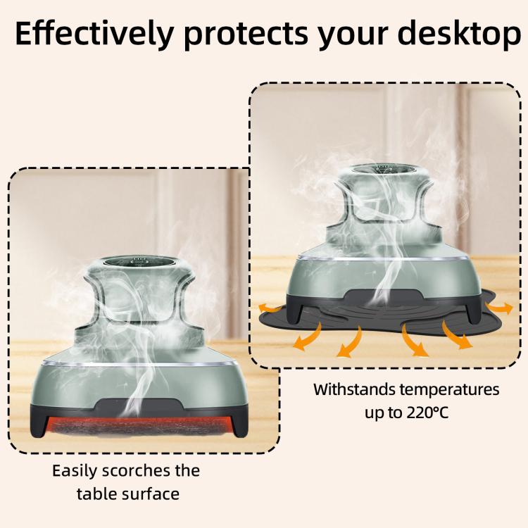 For Ninja FN101GY Crispi Air Fryer Lid Rest Heat Resistant Mat Non-Slip Silicone Pad Protects Countertops from Hot Oil & Steam