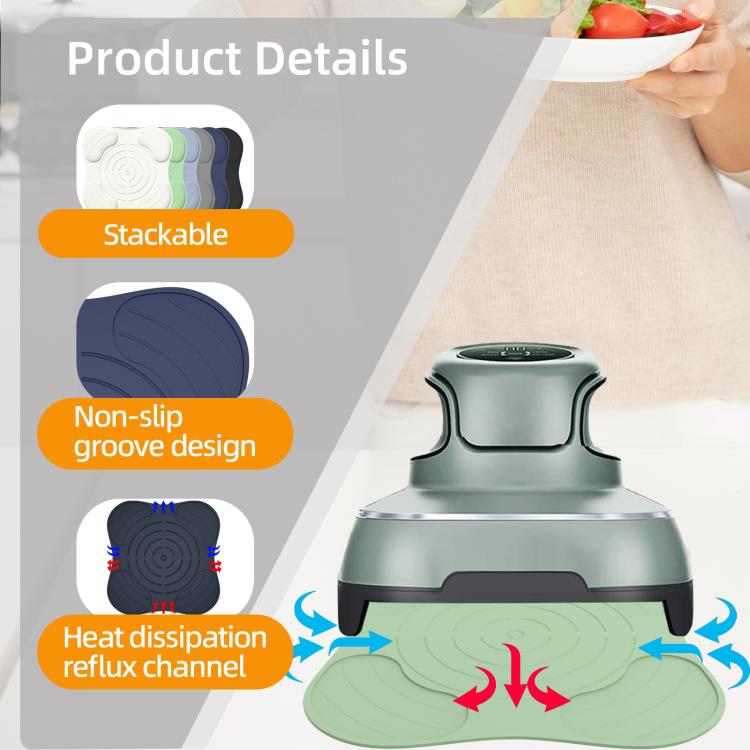 For Ninja FN101GY Crispi Air Fryer Lid Rest Heat Resistant Mat Non-Slip Silicone Pad Protects Countertops from Hot Oil & Steam