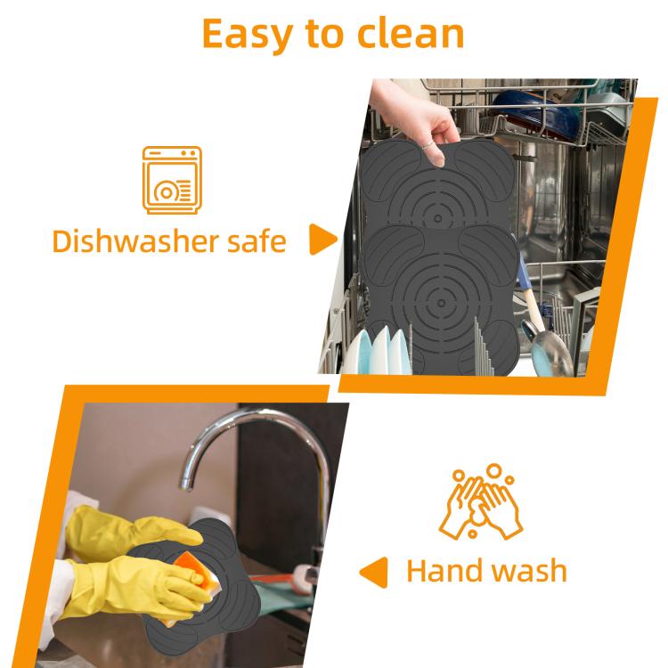 For Ninja FN101GY Crispi Air Fryer Lid Rest Heat Resistant Mat Non-Slip Silicone Pad Protects Countertops from Hot Oil & Steam
