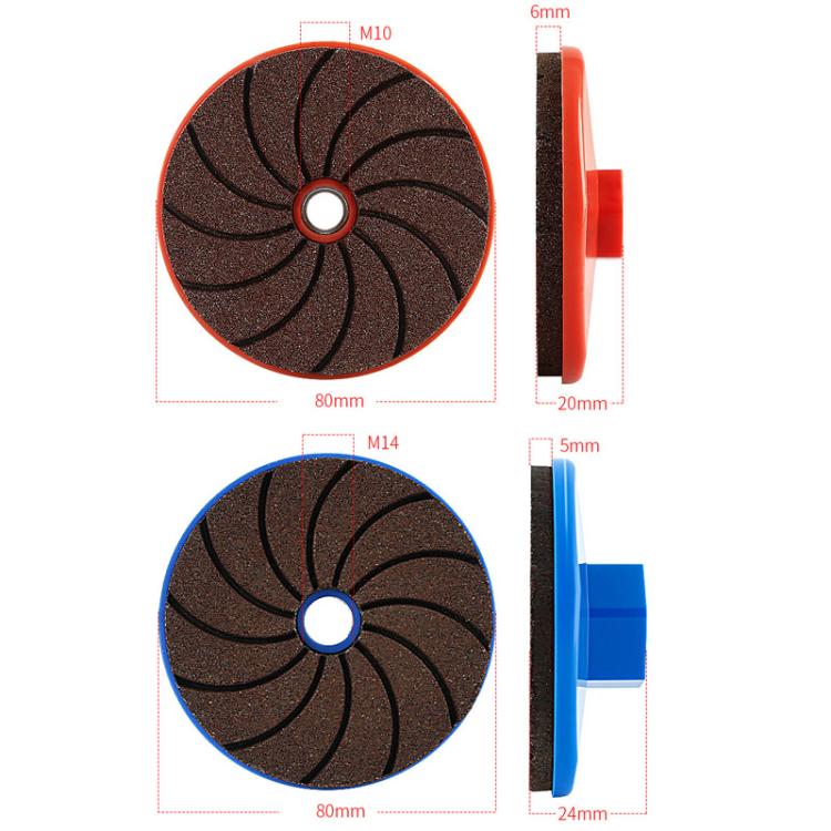 Integrated Grinding Disc Tile Edge Grinding Wheel, M10 50 Grit, M10 100 Grit, M10 200 Grit, M14 50 Grit, M14 100 Grit, M14 200 Grit