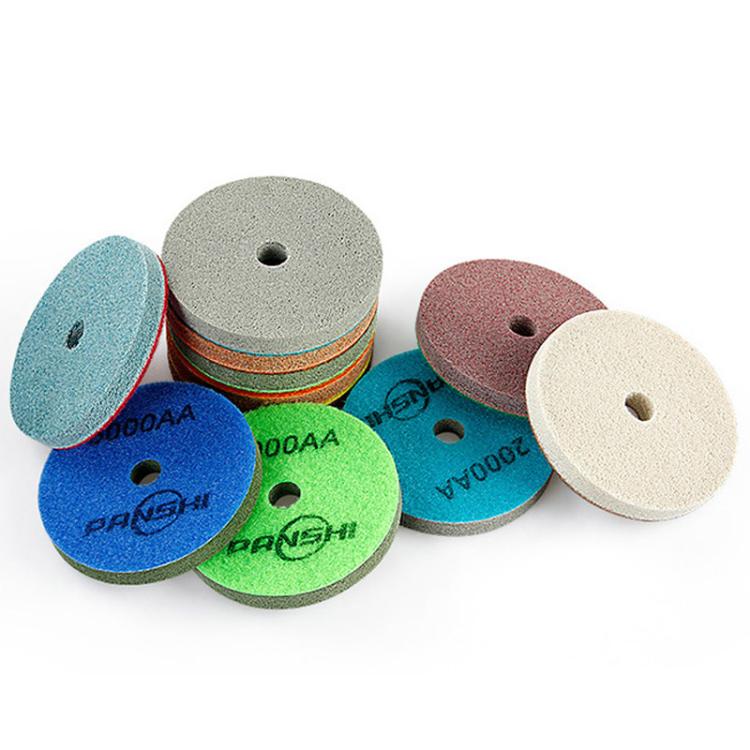 PANSHI Sponge Fiber Marble Wet Polishing Pad Thickened Stone Grinding Pad, 3 inch 80mm 150AA, 3 inch 80mm 300AA, 3 inch 80mm 500AA, 3 inch 80mm 1000AA, 3 inch 80mm 2000AA, 3 inch 80mm 3000AA, 3 inch 80mm 6000AA, 3 inch 80mm 10000AA, 4 inch 100mm 150AA ...