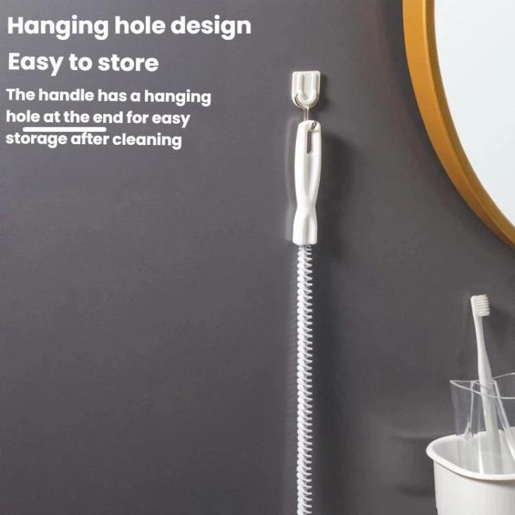 LsCook 60cm Pipe Cleaning Brush Drain Hair Removal Pipe Unclogging Tool