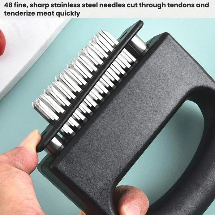 LsCook Handle Style 48 Pin Meat Tenderizer 430 Stainless Steel Tenderizing Pins