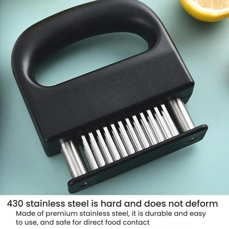 LsCook Handle Style 48 Pin Meat Tenderizer 430 Stainless Steel Tenderizing Pins