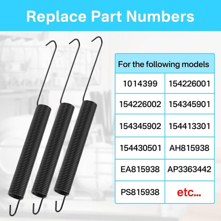 JJ-9333-B-0 Dishwasher Door Spring Replacement Repair Part AP3363442 1014399