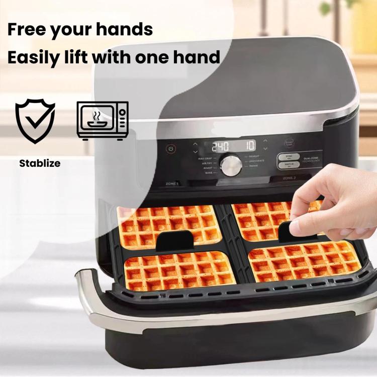 Air Fryer Waffle Mold Baking Pan Silicone Liner For Ninja AF400 / AF451 / AF500 / SL400 Models