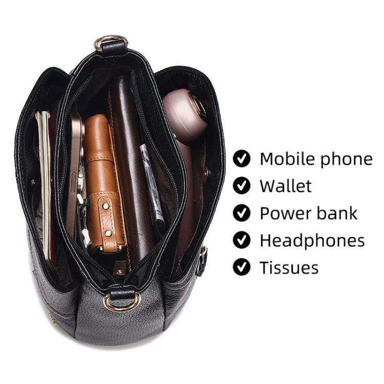 HUMERPAUL WB202 Women Leather Shoulder Bag Large Capacity Crossbody Bag