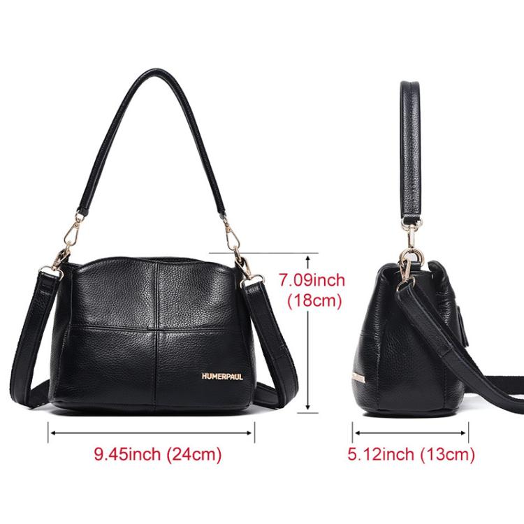 HUMERPAUL WB202 Women Leather Shoulder Bag Large Capacity Crossbody Bag