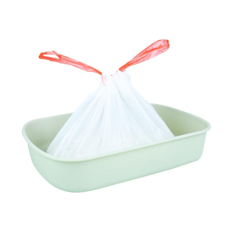 Drawstring Cat Litter Box Liners Kitty Litter Bags Scratch-Resistant Waste Bags With Easy-Pull Handles, 20 Counts 45x32cm, 20 Counts 55x30cm, 20 Counts 65x40cm, 20 Counts 69x40cm, 10 Counts 74x45cm, 10 Counts 79x45cm, 10 Counts 84x45cm