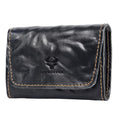 HUMERPAUL HU115 Hand-embossed Vegetable Tanned Leather Credit Card Wallet Coin Pouch