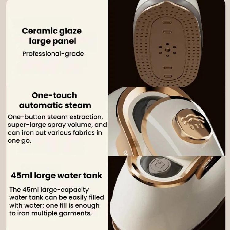 YD-05 Handheld Household Steam Iron Portable Foldable 2 In 1 Wet & Dry Garment Steamer, US Plug, EU Plug, UK Plug