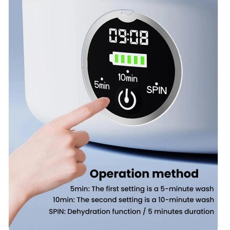 P-2 Mini Desktop Washing Machine For Underwear & Panties Portable Socks Washing Cup, With Bucket, No Bucket