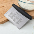 LsCook Square Stainless Steel Spatula With Measurement Markings