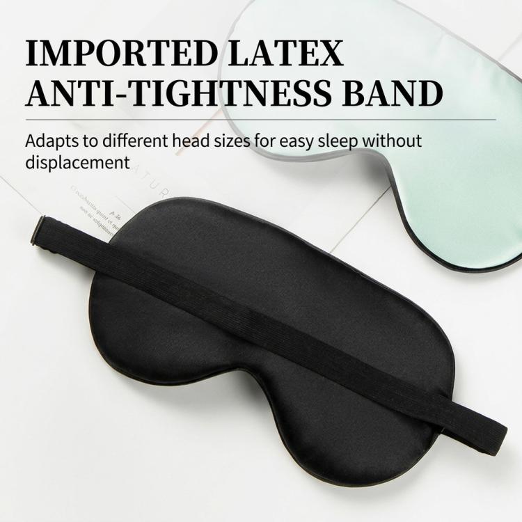 Silk Sleep Mask with Adjustable Buckle & Latex Strap Light Blocking Eye Mask