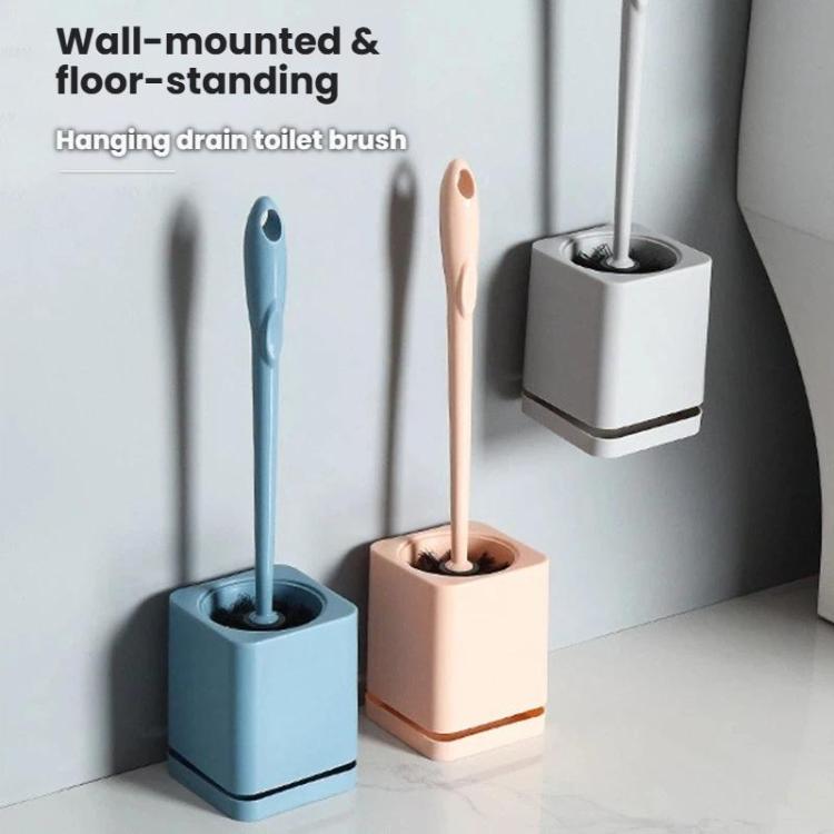 Toilet Brush and Holder Set with Self-Evaporating Base Wall Mounted & Floor Standing Bathroom Scrubber