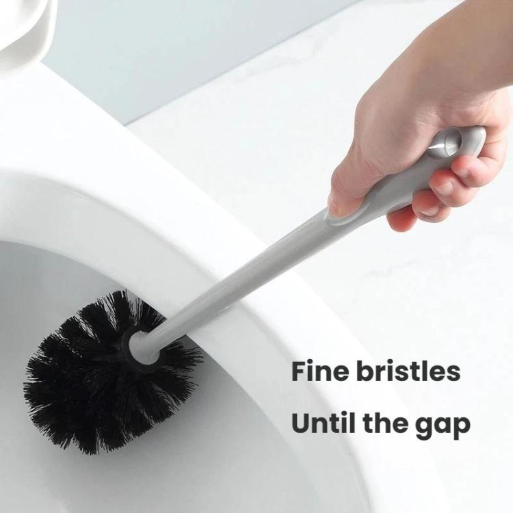 Toilet Brush and Holder Set with Self-Evaporating Base Wall Mounted & Floor Standing Bathroom Scrubber