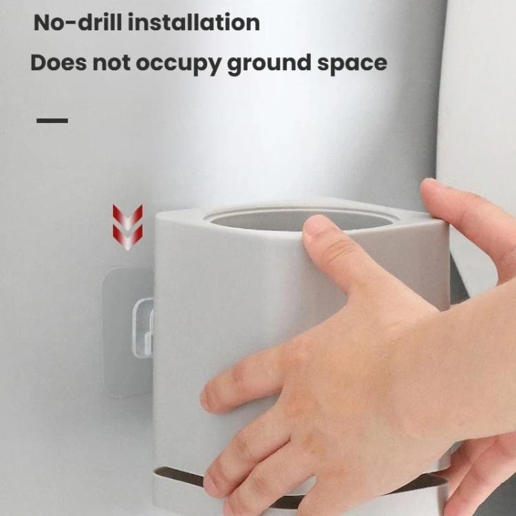 Toilet Brush and Holder Set with Self-Evaporating Base Wall Mounted & Floor Standing Bathroom Scrubber