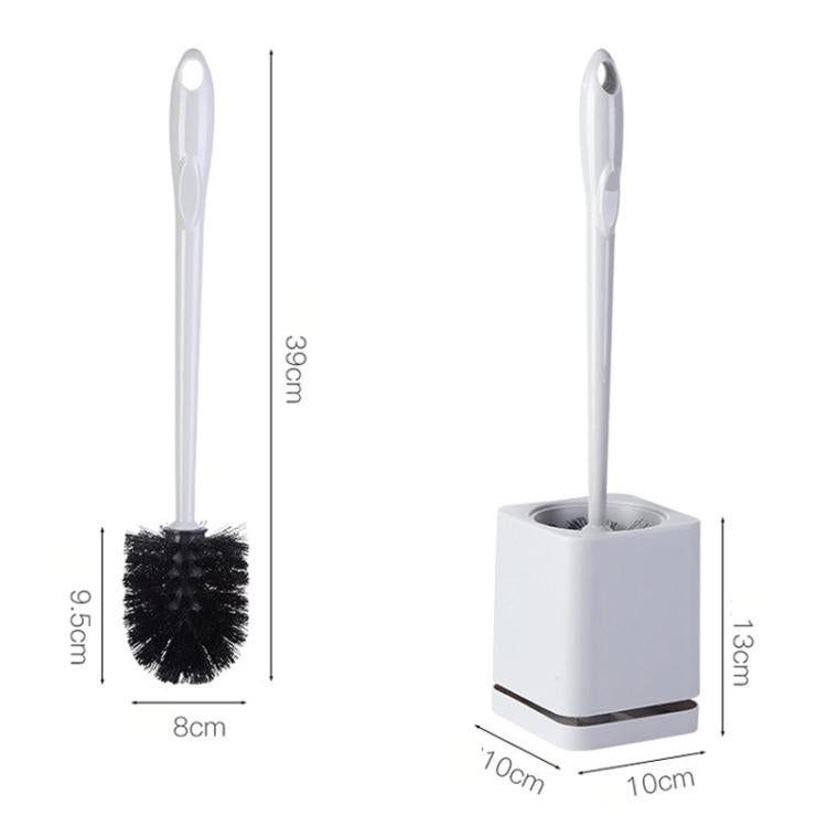 Toilet Brush and Holder Set with Self-Evaporating Base Wall Mounted & Floor Standing Bathroom Scrubber