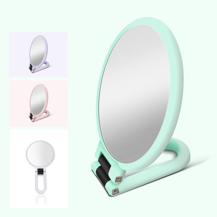 12cm Double Sided Magnifying Makeup Mirror with Handle Folding Pedestal Mirror Portable Travel Vanity Mirror, 2X, 5X, 10X, 15X