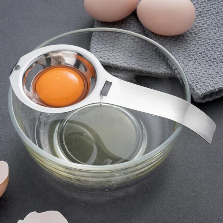 Egg Yolk White Separator Home Baking Egg Liquid Strainer, LsCook 304 Steel Long Handle