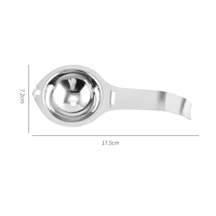 Egg Yolk White Separator Home Baking Egg Liquid Strainer, LsCook 304 Steel Long Handle
