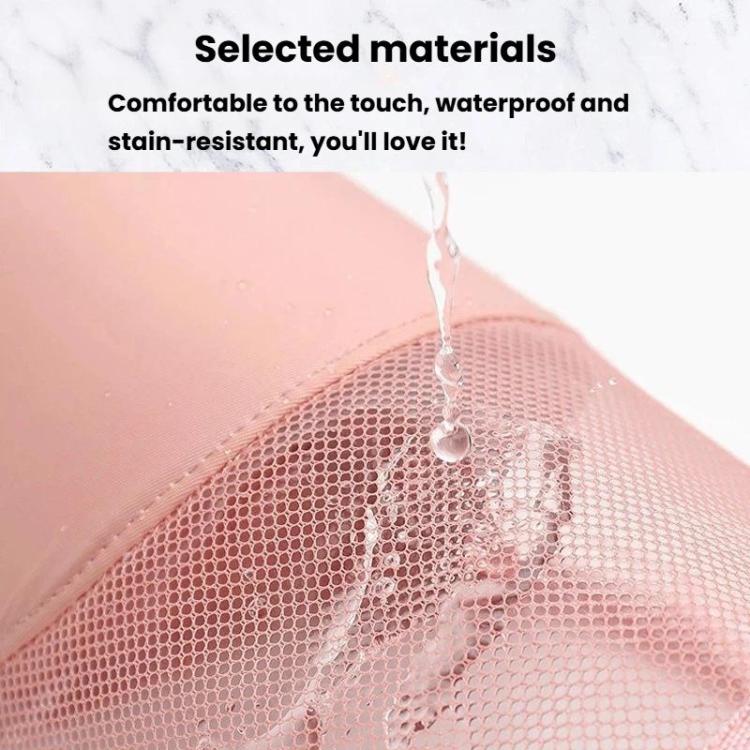 Large Capacity Mesh Portable Cosmetic Bag For Eyebrow Pencils, Lipsticks & Makeup Brushes