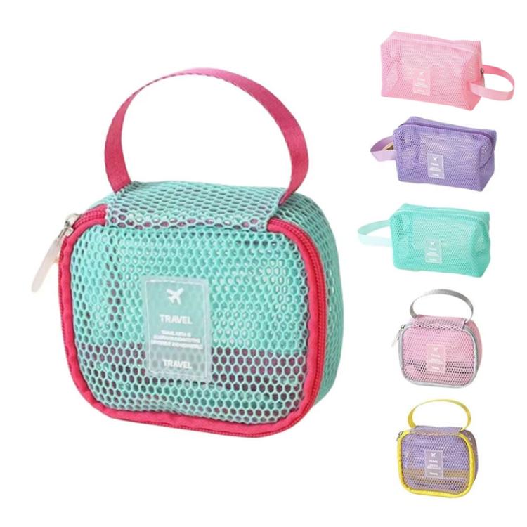 Mesh Multi-Functional Cosmetic Bag Large-Capacity Travel Makeup Storage Bag, Square Pink, Square Green, Square Purple, Octopus Pink, Octopus Green, Octopus Purple