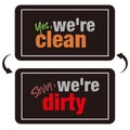 Square Dishwasher Magnet Clean Dirty Sign Double-Sided Refrigerator Magnet