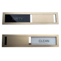 Dishwasher Magnet Clean Dirty Sign 304 Grade Stainless Steel Brushed Finish, Slide to Change