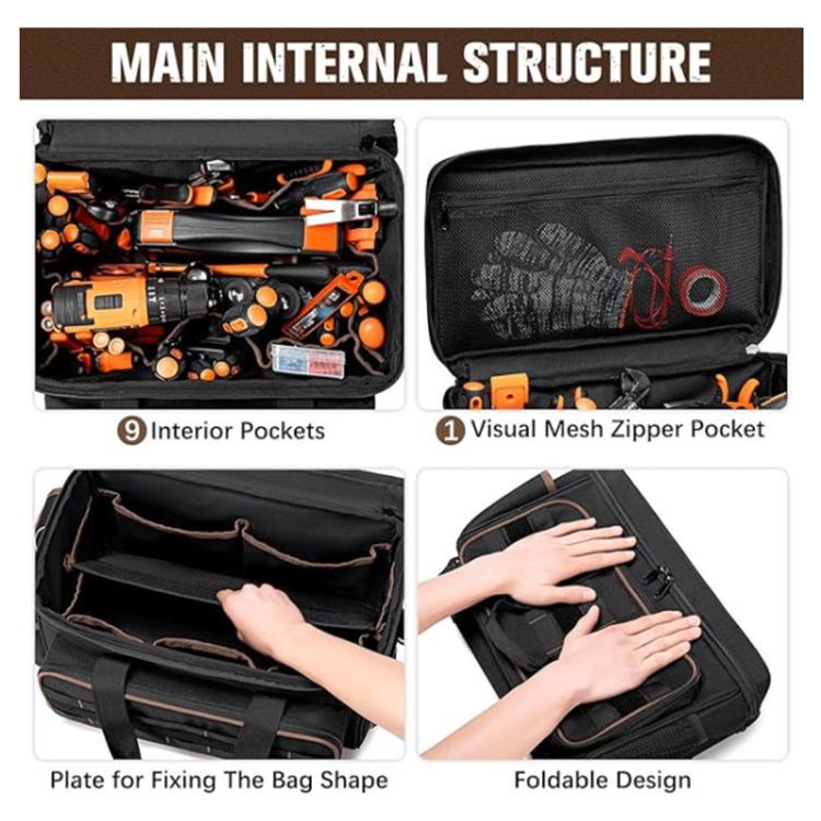 17-Inch Crossbody/Handbag Thickened Durable Tool Bag
