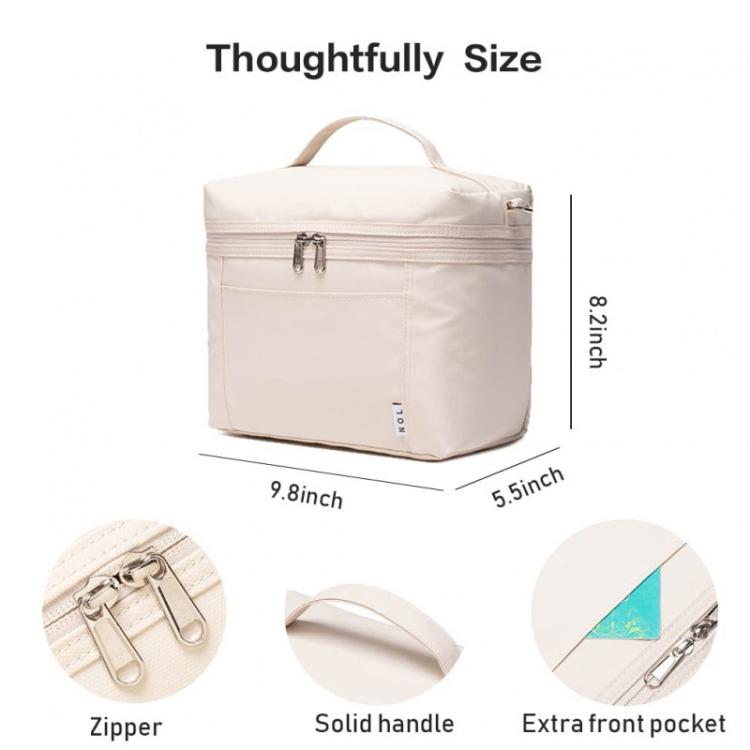 NOL Double-layer Insulated Lunch Bag Portable Large Capacity Outdoor Picnics Cooler Bag