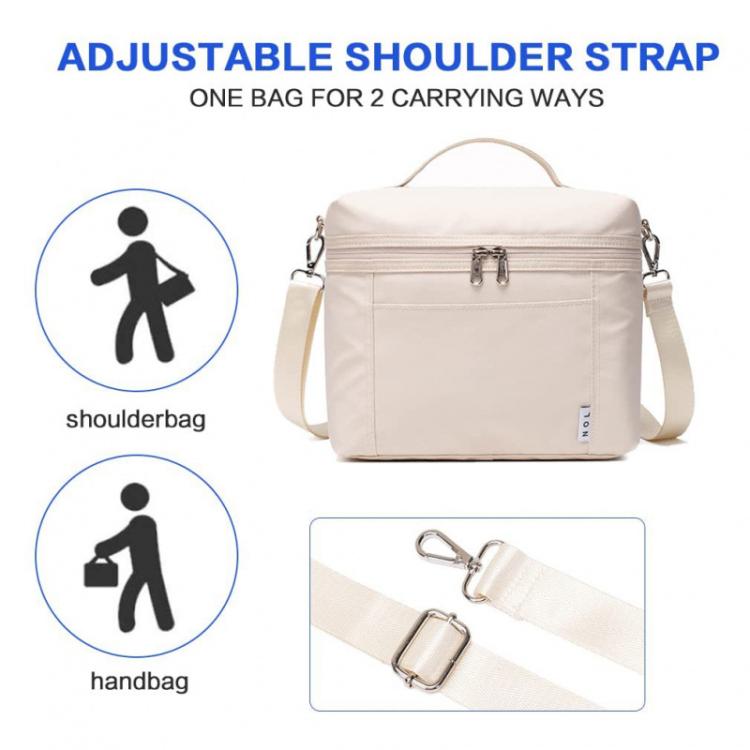 NOL Double-layer Insulated Lunch Bag Portable Large Capacity Outdoor Picnics Cooler Bag