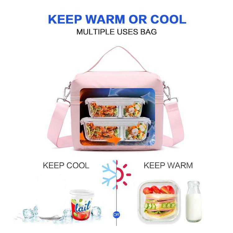 NOL Double-layer Insulated Lunch Bag Portable Large Capacity Outdoor Picnics Cooler Bag