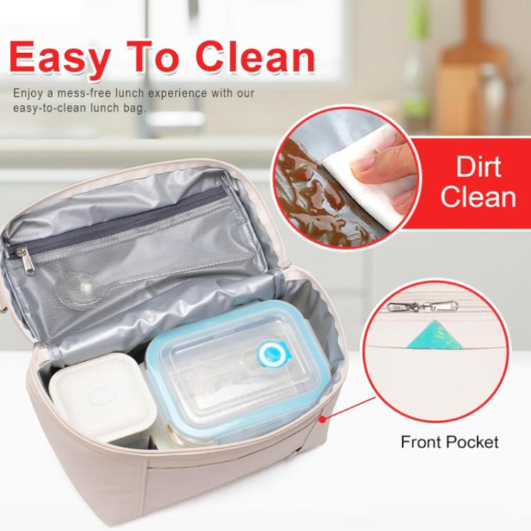 NOL Double-layer Insulated Lunch Bag Portable Large Capacity Outdoor Picnics Cooler Bag