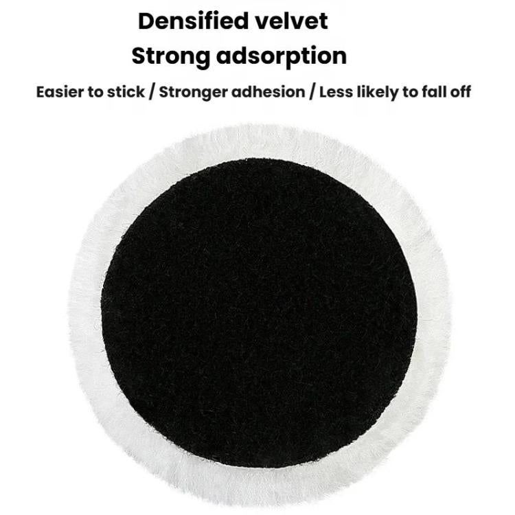 Wool Polishing Wheel Mirror Surface Buffing Stone Seam Car Detailing Waxing Self-Adhesive Pad For Angle Grinder, 3 inch 80mm, 4 inch 100mm, 5 inch 125mm, 6 inch 150mm, 7 inch 180mm