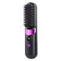 Portable Wireless Digital Display Hair Straightening Brush Negative Ion Hair Care Cordless Styling Comb