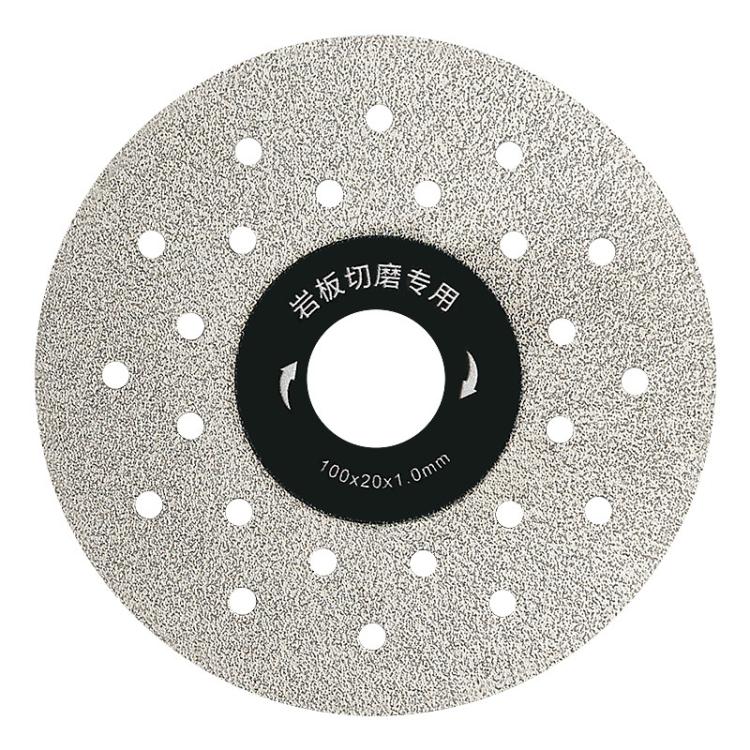Sintered Stone Cutting Disc Ceramic Tile Trimming Dual-Use Flat Grinding Wheel, 100x20x1.0mm