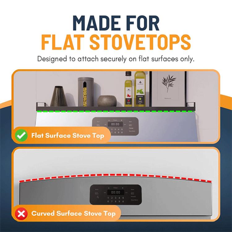 Telescopic Rear Stove Storage Shelf Magnetic Kitchen Seasoning Rack