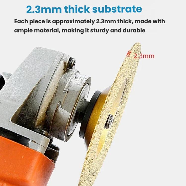 Diamond Cutting Disc Marble Brazed Cup Grinding Wheel Quartz Ceramic Tile Edge Grinding For Angle Grinder, Silver, Silver With Teeth, Gold, Gold With Teeth