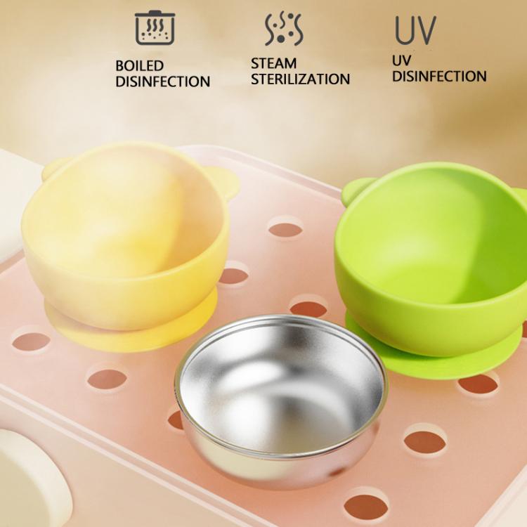 Baby Feeding Bowl with Strong Suction Base, 304 Stainless Steel Inner & Silicone Outer Shell, Spill-Proof Insulated Toddler Training Bowl