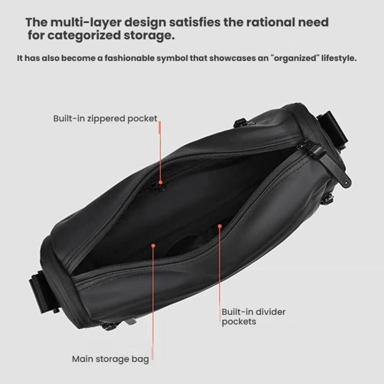 WEIXIER WD5624 Men Small Crossbody Bag Lightweight Messenger Bag with Multi-Pocket Design Waterproof & Anti-Scratch Shoulder Bag