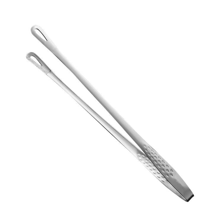 LsCook 28cm Home BBQ Tongs 304 Stainless Steel Steak Clips, 304 Stainless Steel