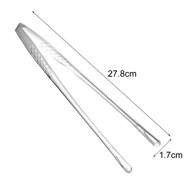 LsCook 28cm Home BBQ Tongs 304 Stainless Steel Steak Clips, 304 Stainless Steel
