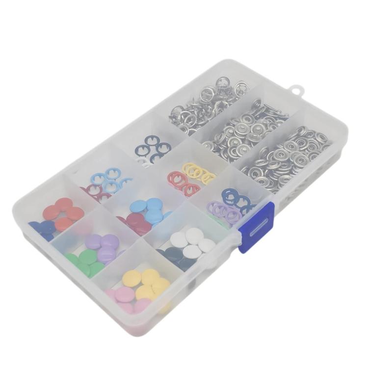 5-Claw Snap Buttons For Clothing Metal Snap Fastener Kit, 100 Hollow+100 Solid+Tools, 100 Hollow+100 Solid+15-Slot Storage Box, 50 Hollow+50 Solid+Tools, 50 Hollow+50 Solid+15-Slot Storage Box